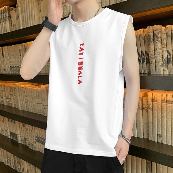 men' tank summer vest men' fashion brand cotton simple camille round neck sleeveless t-shirt personality casual bottom shirt, White;black
men' tank summer vest men' fashion brand cotton simple camille round neck sleeveless t-shirt personality casual bottom shirt, White;black