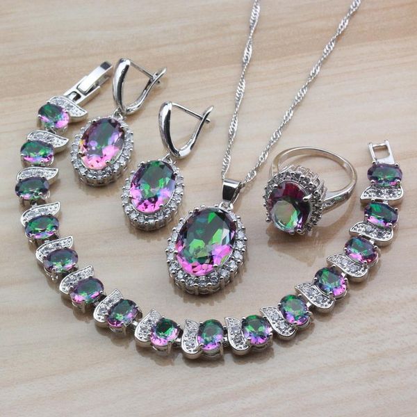earrings & necklace rainbow + cubic zircoonia jewelry sets silver color charming women accessories bracelet length 18+3cm gift
earrings & necklace rainbow + cubic zircoonia jewelry sets silver color charming women accessories bracelet length 18+3cm gift