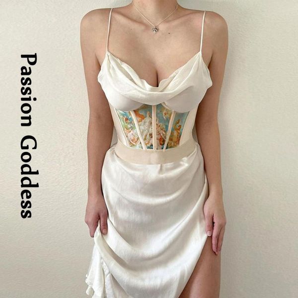 casual dresses elegant women soft satin dress with vintage corset sleeveless printed crown girdle femme party club long summer, Black;gray
casual dresses elegant women soft satin dress with vintage corset sleeveless printed crown girdle femme party club long summer, Black;gray