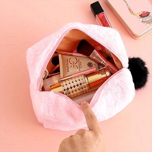 fur cosmetic large capacity bag storage travel multi function girl plush ball decoration zipper 25 11 12cm
fur cosmetic large capacity bag storage travel multi function girl plush ball decoration zipper 25 11 12cm