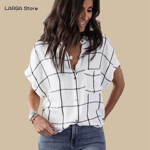 women's blouses & shirts shirt stand-collar dolman sleeve loose-fit short sleeved plaid european and american-style summer style white
women's blouses & shirts shirt stand-collar dolman sleeve loose-fit short sleeved plaid european and american-style summer style white