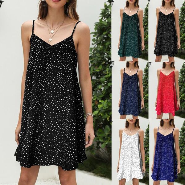 summer dresses 2021 women casual loose printing a-line ladies short sleeveless suspender dress jurken zomer dames, Black;gray
summer dresses 2021 women casual loose printing a-line ladies short sleeveless suspender dress jurken zomer dames, Black;gray