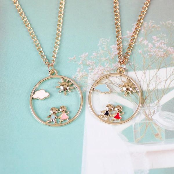 pendant necklaces diy ladies simple alloy necklace round hollow sun cartoon character fashion all-match banquet choker accessories gift, Silver
pendant necklaces diy ladies simple alloy necklace round hollow sun cartoon character fashion all-match banquet choker accessories gift, Silver