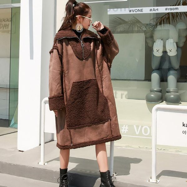 women's hoodies & sweatshirts faux deerskin velvet oversized padded sweatshirt women 2021 autumn winter fashion long dress warm casual, Black
women's hoodies & sweatshirts faux deerskin velvet oversized padded sweatshirt women 2021 autumn winter fashion long dress warm casual, Black