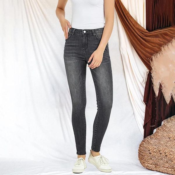 women's jeans 2021 autumn skinny slim fit denim pants cotton polyester spandex black trousers streetwear for femmal, Blue
women's jeans 2021 autumn skinny slim fit denim pants cotton polyester spandex black trousers streetwear for femmal, Blue