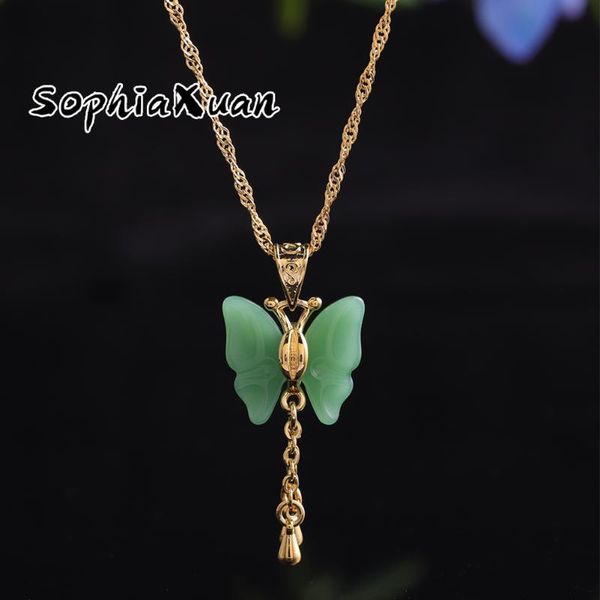 chains sophiaxuan the butterfly necklaces for women green white charms pendants china style jewelry birthday wedding party accessories, Silver
chains sophiaxuan the butterfly necklaces for women green white charms pendants china style jewelry birthday wedding party accessories, Silver
