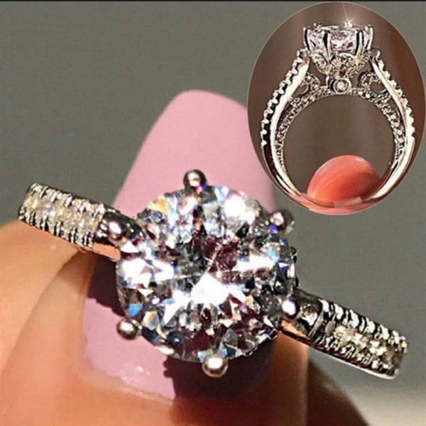 wedding rings exquisite ladies ring simple geometric round inlaid white zircon rhinestone crystal female girl luxury jewelry, Slivery;golden
wedding rings exquisite ladies ring simple geometric round inlaid white zircon rhinestone crystal female girl luxury jewelry, Slivery;golden