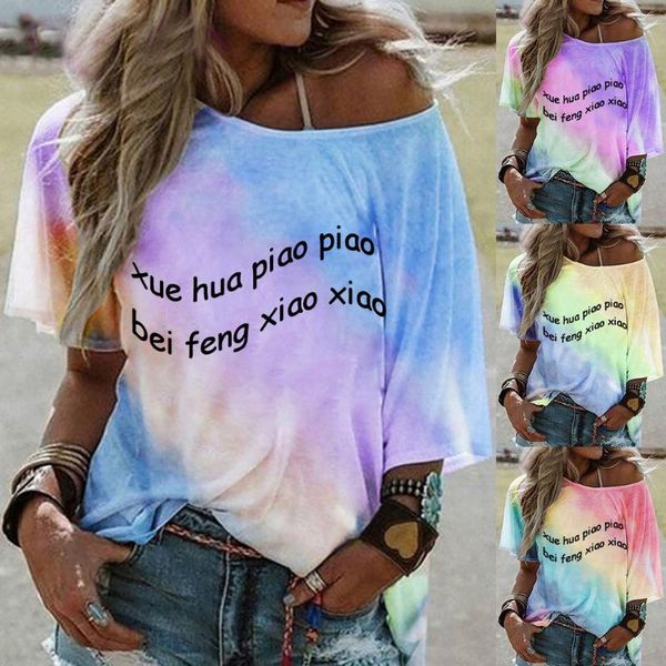 feitong shirt blouse women's summer large size loose-shouldered tie-dye monogrammed women camisas mujer blouses & shirts, White
feitong shirt blouse women's summer large size loose-shouldered tie-dye monogrammed women camisas mujer blouses & shirts, White