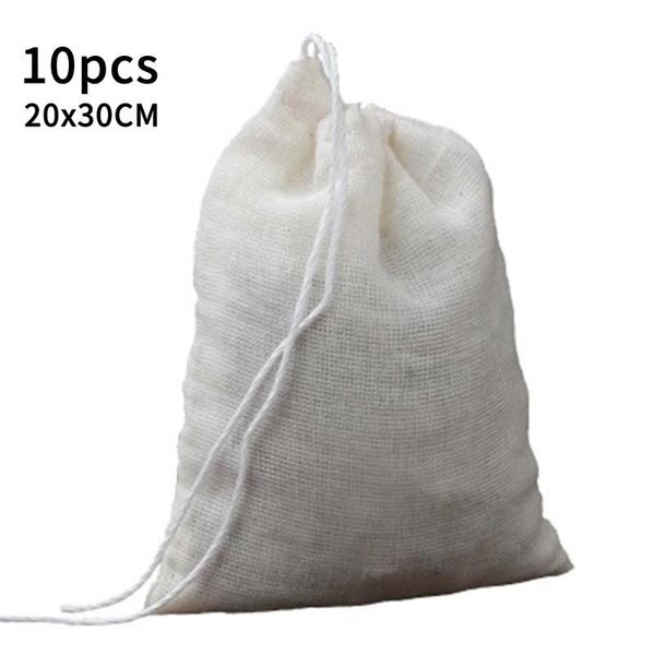 baking & pastry tools 10pcs 20*30cm reusable filter mesh cotton bag powders juice bean soup cook purifier unbleached drawstring sealing
baking & pastry tools 10pcs 20*30cm reusable filter mesh cotton bag powders juice bean soup cook purifier unbleached drawstring sealing
