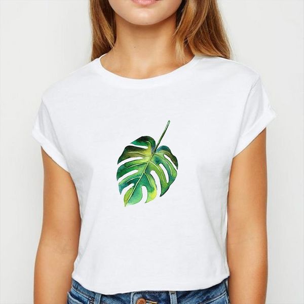 leaves and cactus harajuku women spring summer ropa mujer trendy recreational tee round collar shirts, White
leaves and cactus harajuku women spring summer ropa mujer trendy recreational tee round collar shirts, White