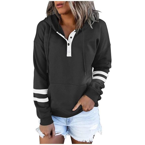 women's hoodies & sweatshirts autumn pullover casual button down long sleeve pocket oversized streetwear velvet harajuku, Black
women's hoodies & sweatshirts autumn pullover casual button down long sleeve pocket oversized streetwear velvet harajuku, Black