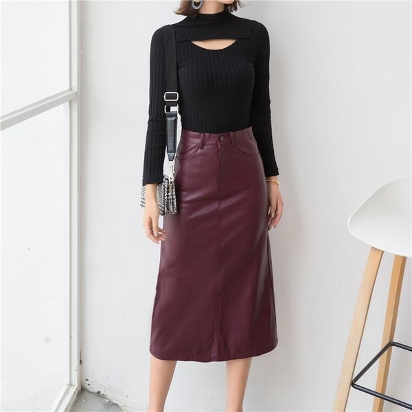 verhellen european woman skirt spring women faux pu leather midi high waist a-line elegant office work wear skirts saias 210706, Black
verhellen european woman skirt spring women faux pu leather midi high waist a-line elegant office work wear skirts saias 210706, Black