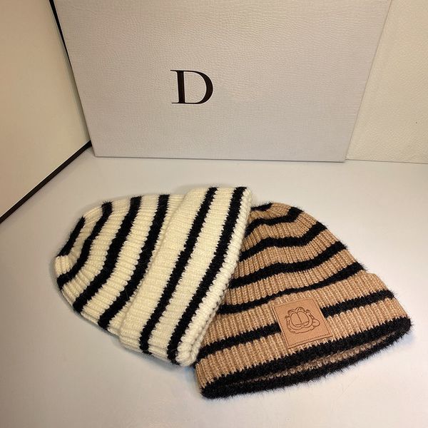wool hat women's autumn and winter warm versatile striped simple knitting hat ear protection headdress women, Yellow
wool hat women's autumn and winter warm versatile striped simple knitting hat ear protection headdress women, Yellow