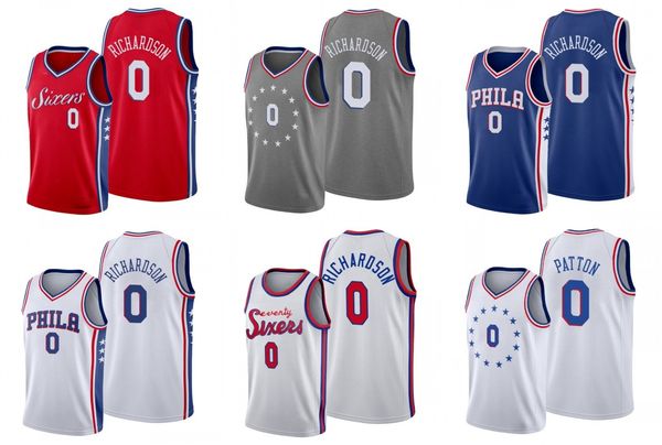 philadelphia 76ers men josh richardson basketball jersey, Black