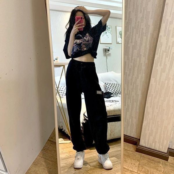 women's pants & capris korean fashion white jogging sports harajuku joggers oversize wide leg trousers for female high waist, Black;white
women's pants & capris korean fashion white jogging sports harajuku joggers oversize wide leg trousers for female high waist, Black;white