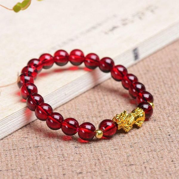 beaded, strands red lucky bracelets natural glazed stone beaded garnet pixiu gold charm bracelet for women homme men wealth jewelry, Black
beaded, strands red lucky bracelets natural glazed stone beaded garnet pixiu gold charm bracelet for women homme men wealth jewelry, Black
