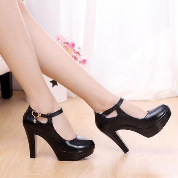 dress shoes quality women's genuine leather with heels 2021 platform mary jane women pumps ol office work woman high, Black
dress shoes quality women's genuine leather with heels 2021 platform mary jane women pumps ol office work woman high, Black