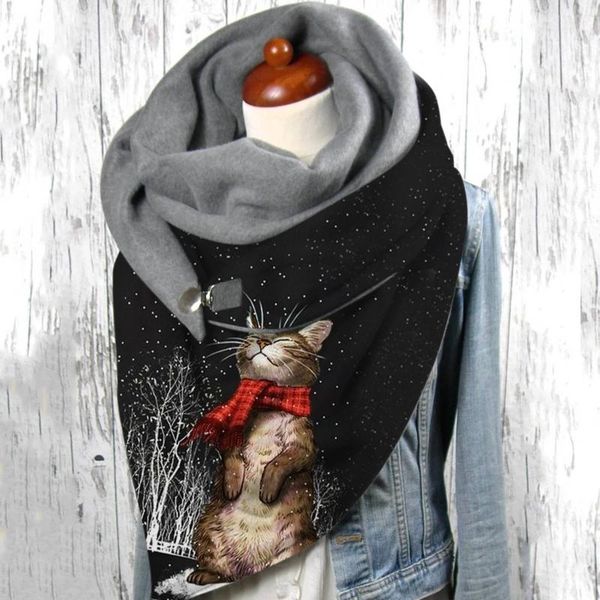 hats, scarves & gloves sets fashion women cute cat print scarf hijabs female lady retro multi-purpose shawl button femme wraps foulard bufan, Blue;gray
hats, scarves & gloves sets fashion women cute cat print scarf hijabs female lady retro multi-purpose shawl button femme wraps foulard bufan, Blue;gray
