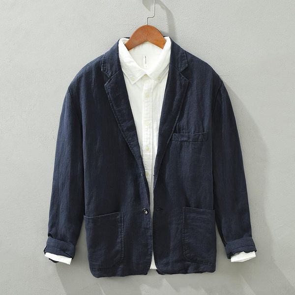 men's suits & blazers 1337 men linen suit jacket artsy loose daily all-match generous handsome gentlemen natural pocket youth m, White;black
men's suits & blazers 1337 men linen suit jacket artsy loose daily all-match generous handsome gentlemen natural pocket youth m, White;black