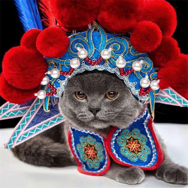 cat costumes funny pet dog costume chinese traditional peking opera role cap hat for halloween christmas fancy dress up headdress
cat costumes funny pet dog costume chinese traditional peking opera role cap hat for halloween christmas fancy dress up headdress