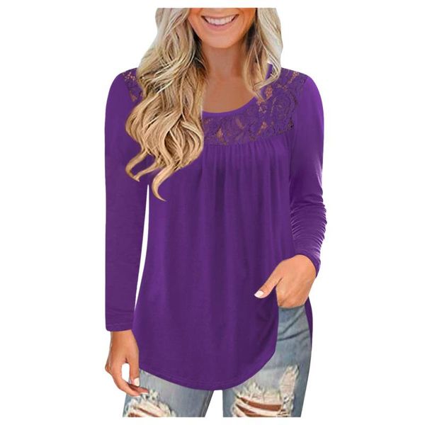 women's t-shirt lace o neck solid color fashion long-sleeved casual autumn pullover streetwear tshirt ropa mujer, White
women's t-shirt lace o neck solid color fashion long-sleeved casual autumn pullover streetwear tshirt ropa mujer, White