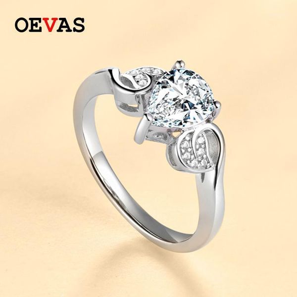 cluster rings oevas 100% 925 sterling silver wedding for women sparkling 6*8mm water drop high carbon diamond party fine jewelry1, Golden;silver
cluster rings oevas 100% 925 sterling silver wedding for women sparkling 6*8mm water drop high carbon diamond party fine jewelry1, Golden;silver