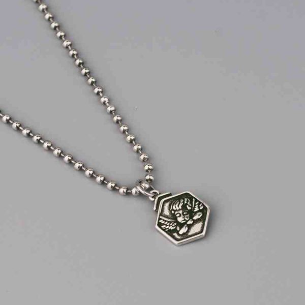 korean dadongmen little angel cupid necklace women's simple fashion taiyin old clavicle chain, Silver
korean dadongmen little angel cupid necklace women's simple fashion taiyin old clavicle chain, Silver