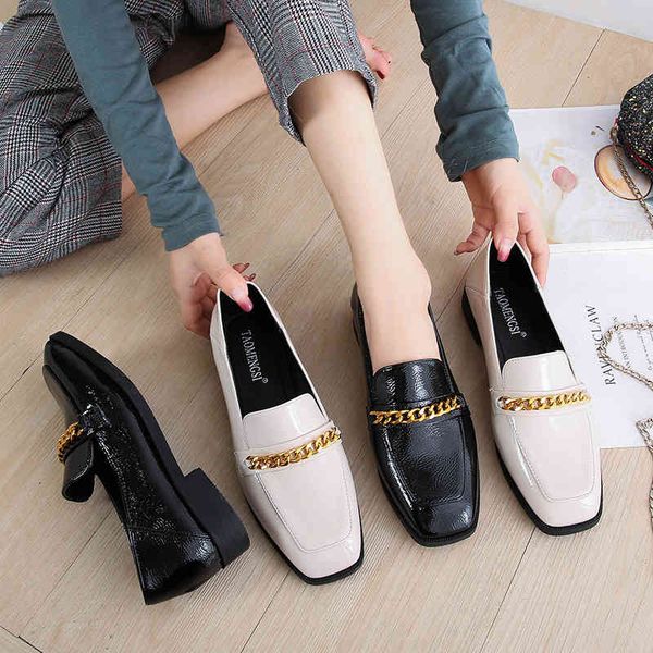 dress shoes metal chain pu leather flats women square toe moccasins ladies loafers low chunky heels woman platform sneakers size 42/44 49hl, Black
dress shoes metal chain pu leather flats women square toe moccasins ladies loafers low chunky heels woman platform sneakers size 42/44 49hl, Black