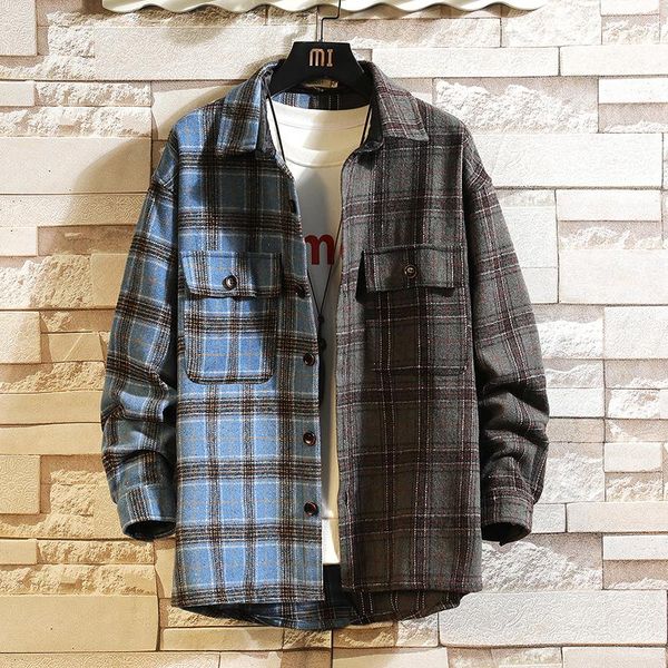 men's jackets mens shirt men 2021 spring patchwork long sleeve harajuku blouse male korean casual grey shirts for, Black;brown
men's jackets mens shirt men 2021 spring patchwork long sleeve harajuku blouse male korean casual grey shirts for, Black;brown