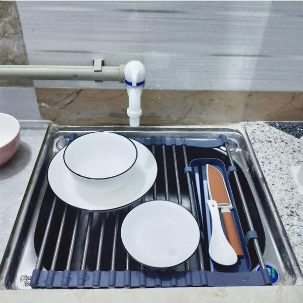kitchen storage & organization folding drain rack stainless steel sink drying dishes kitchenware water filter
kitchen storage & organization folding drain rack stainless steel sink drying dishes kitchenware water filter