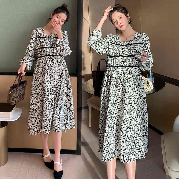 dresses 6904# spring korean fashion chic maternity long party dress floral printed a line slim clothes for pregnant women pregnancy, Black;gray
dresses 6904# spring korean fashion chic maternity long party dress floral printed a line slim clothes for pregnant women pregnancy, Black;gray