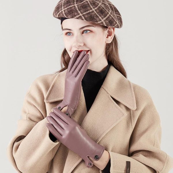 five fingers gloves fashion women winter sheepskin female genuine leather warm thicken mittens outdoor cycling driving leisure s2620, Blue;gray
five fingers gloves fashion women winter sheepskin female genuine leather warm thicken mittens outdoor cycling driving leisure s2620, Blue;gray
