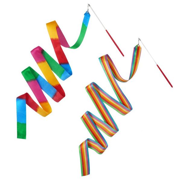 2pcs 2m rhythmic gymnastics ribbons dance twirling wands rods rainbow streamers colorful ribbon straps for kids artistic dancing party decor
2pcs 2m rhythmic gymnastics ribbons dance twirling wands rods rainbow streamers colorful ribbon straps for kids artistic dancing party decor