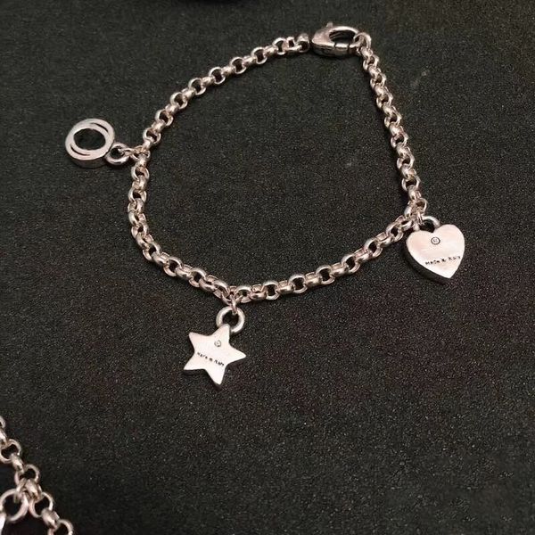 luxury designer bracelets trend silver women and mens star love link chain lovers couple bracelet wedding gift fashion classic jewelry, Black
luxury designer bracelets trend silver women and mens star love link chain lovers couple bracelet wedding gift fashion classic jewelry, Black