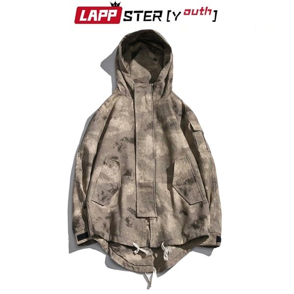 lappster men camouflage bomber cargo jacekt streetwear vintage black hip hop windbreaker jackets hooded coat plus size 210420, Black;brown
lappster men camouflage bomber cargo jacekt streetwear vintage black hip hop windbreaker jackets hooded coat plus size 210420, Black;brown