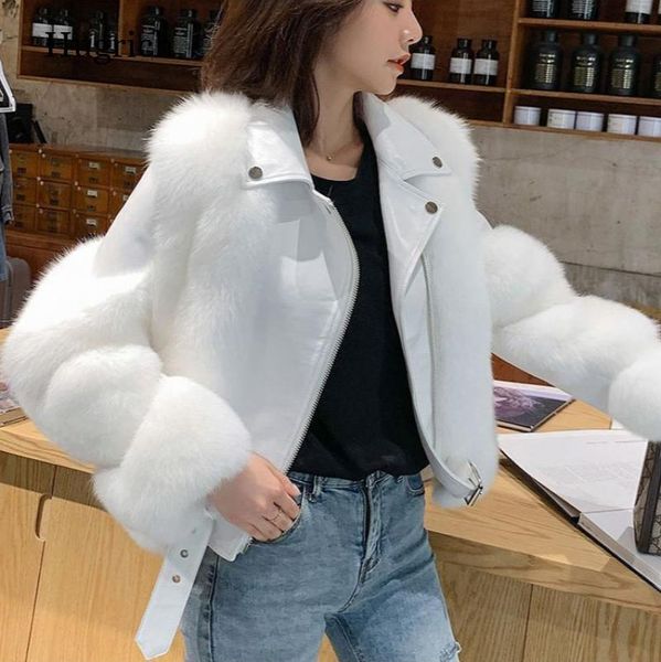 women's fur & faux winter fashion women real coats sheepskin leather whole skin natural jacket luxury outwear 2021, Black
women's fur & faux winter fashion women real coats sheepskin leather whole skin natural jacket luxury outwear 2021, Black