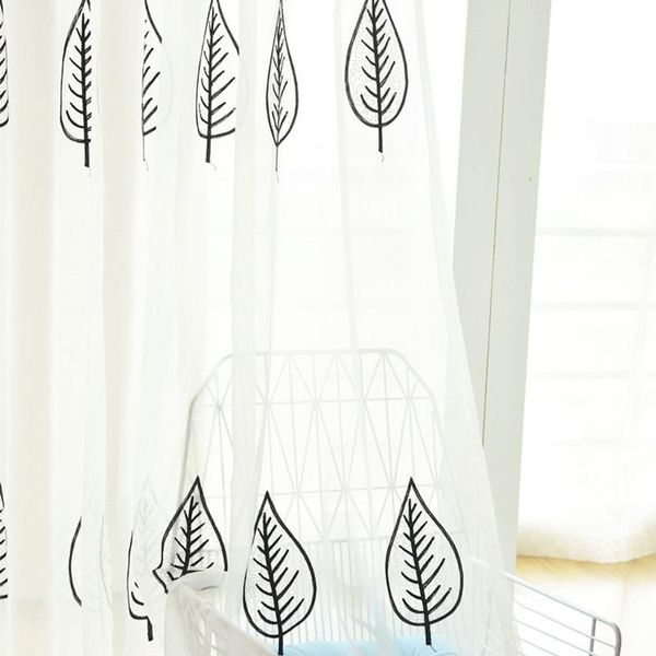 modern embroidery black leaf tulle sheer window treatments curtain for living room white yarn bedroom fabric finished & drapes
modern embroidery black leaf tulle sheer window treatments curtain for living room white yarn bedroom fabric finished & drapes