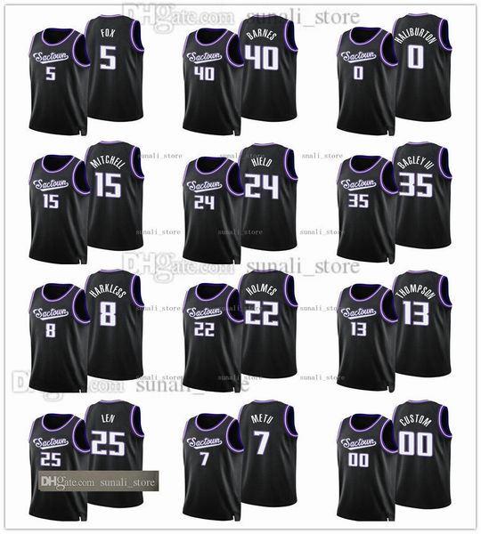 75th anniversary 2022 city black basketball jersey de'aaron 5 fox buddy hield harrison barnes richaun holmes bagley iii davion mitchell, Black;red
75th anniversary 2022 city black basketball jersey de'aaron 5 fox buddy hield harrison barnes richaun holmes bagley iii davion mitchell, Black;red