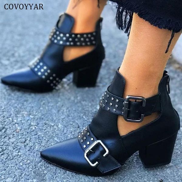 boots covoyyar 2021 rivet ankle woman shoes casual pointed toe cut out block high heels pu lady pumps size 43 wbs4036, Black
boots covoyyar 2021 rivet ankle woman shoes casual pointed toe cut out block high heels pu lady pumps size 43 wbs4036, Black