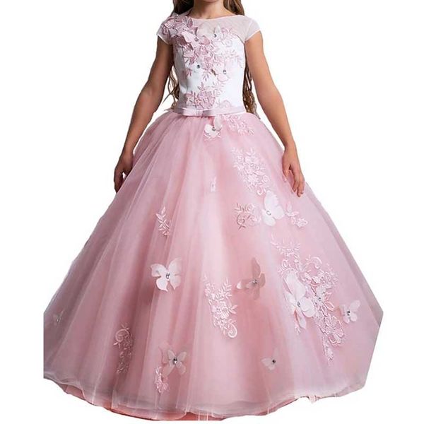 girl's dresses princess floor length flower girl party tulle cap sleeve jewel neck with appliques, Red;yellow
girl's dresses princess floor length flower girl party tulle cap sleeve jewel neck with appliques, Red;yellow