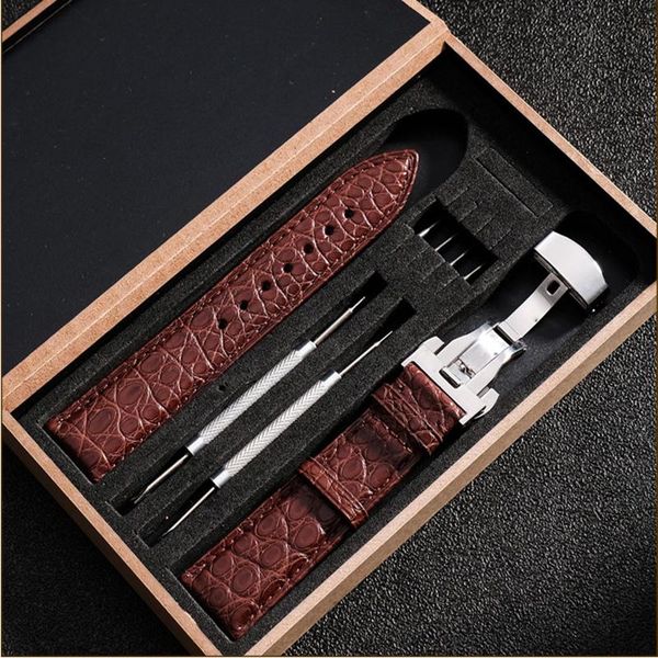 watch bands alligator strap butterfly buckle tourbillon leather men accessories crocodile, Black;brown
watch bands alligator strap butterfly buckle tourbillon leather men accessories crocodile, Black;brown