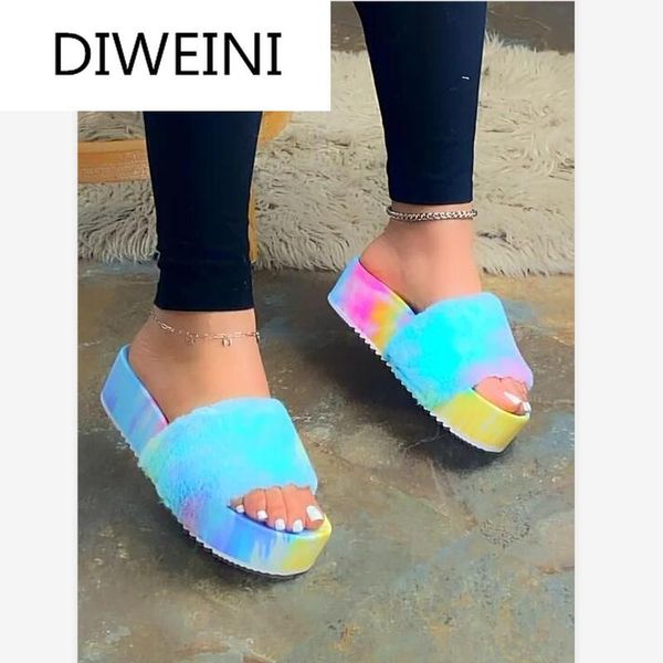 rainbow women fur slippers furry slides winter warm slide indoor plush casual platform shoes house comfortable, Black
rainbow women fur slippers furry slides winter warm slide indoor plush casual platform shoes house comfortable, Black