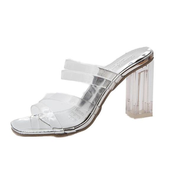 sandals clear pvc transparent crystal women round heel womans waterproof beach sandales lady square high heels shoes, Black
sandals clear pvc transparent crystal women round heel womans waterproof beach sandales lady square high heels shoes, Black
