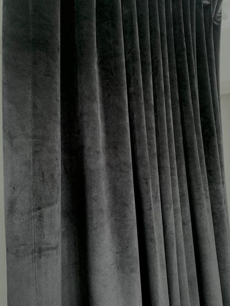 curtain & drapes luxury silky black velvet drapery, 35 colors. length up to 103 '' ( 262 cm)
curtain & drapes luxury silky black velvet drapery, 35 colors. length up to 103 '' ( 262 cm)