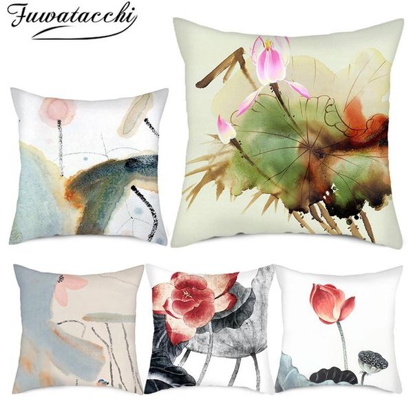 pillow case fuwatacchi traditional chinese painting cases lotus flower po cushion cover for home sofa decorative pillows
pillow case fuwatacchi traditional chinese painting cases lotus flower po cushion cover for home sofa decorative pillows