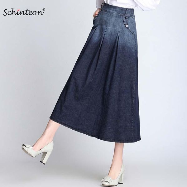 skirts schinteon women denim gradient long skirt high waist elastic plus size vintage s-9xl fashion, Black
skirts schinteon women denim gradient long skirt high waist elastic plus size vintage s-9xl fashion, Black