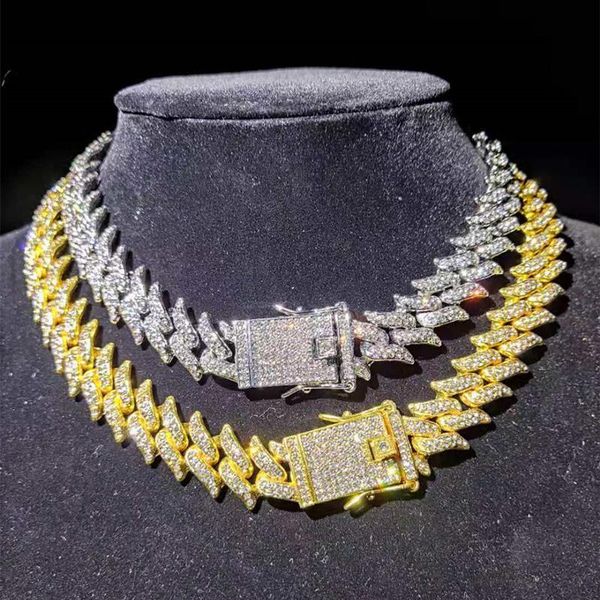 chains men hip hop chain necklace 20mm thorn shape iced out bling male fashion hiphop jewelry for birthday gift, Silver
chains men hip hop chain necklace 20mm thorn shape iced out bling male fashion hiphop jewelry for birthday gift, Silver