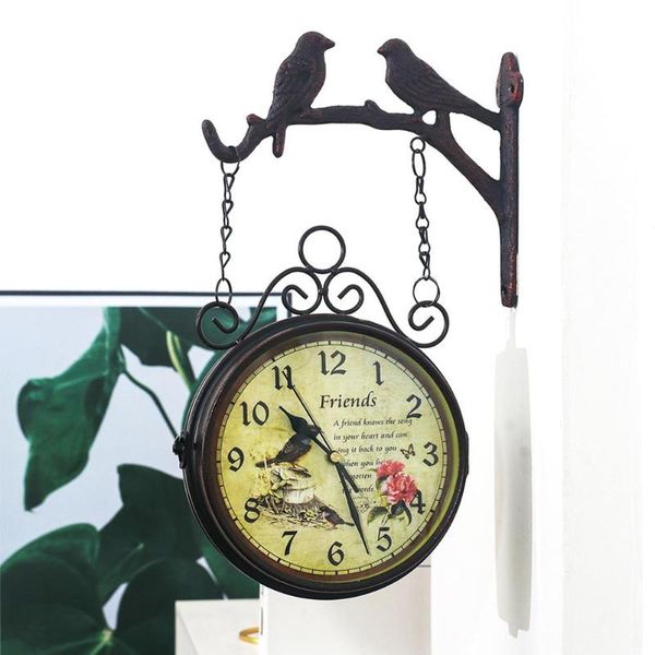 wall clocks vintage mute double sided bracket clock office home living room decoration decor
wall clocks vintage mute double sided bracket clock office home living room decoration decor