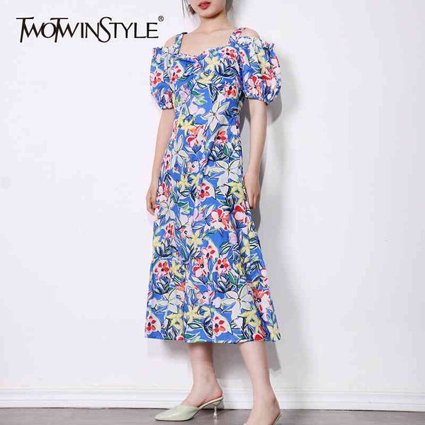 blue print floral dress for women square collar puff short sleeve high waist midi dresses female new summer fashion 210428, Black;gray
blue print floral dress for women square collar puff short sleeve high waist midi dresses female new summer fashion 210428, Black;gray