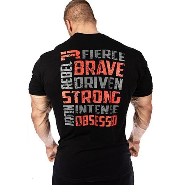 black gym fitness bodybuilding mens skinny cotton male short sleeve tees summer casual printed clothes, White;black
black gym fitness bodybuilding mens skinny cotton male short sleeve tees summer casual printed clothes, White;black